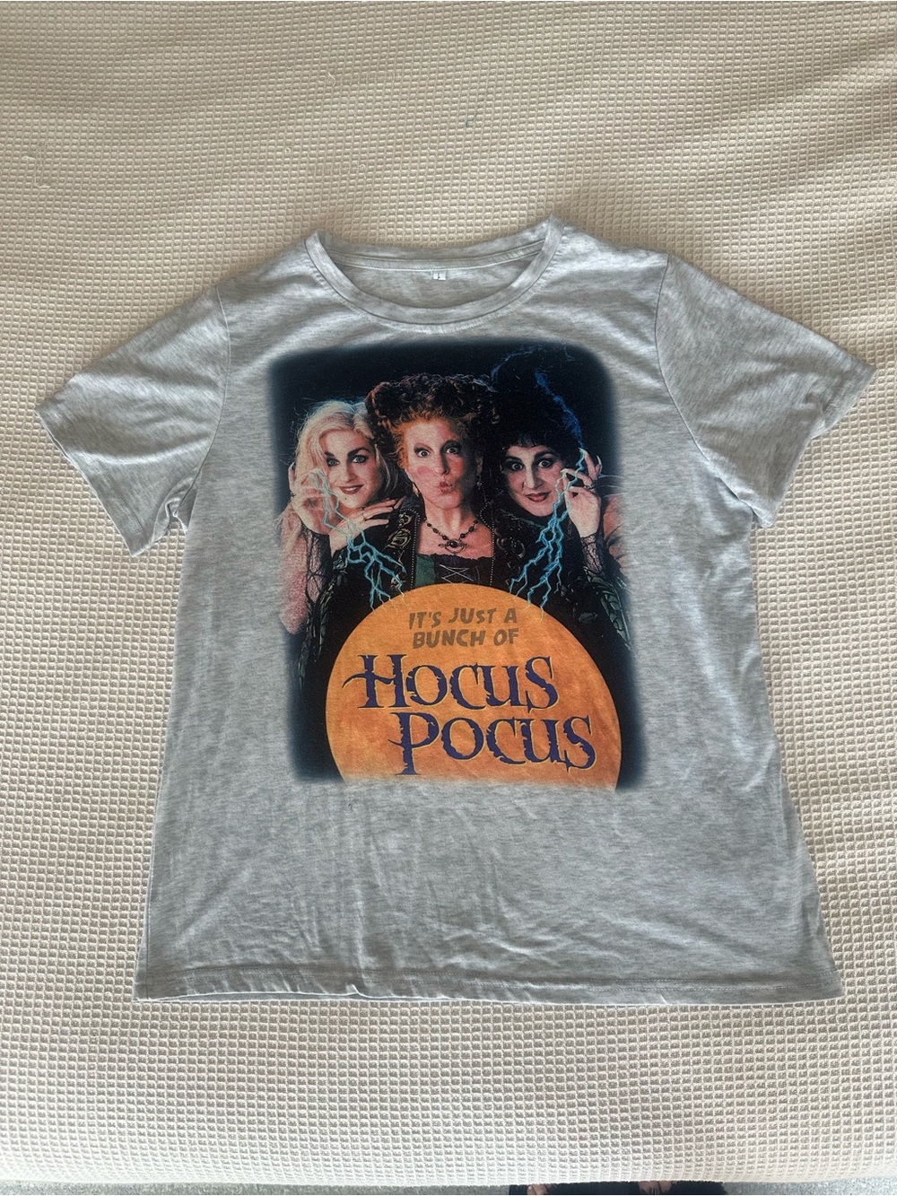 Hocus Pocus Graphic Tee Gray Women's Top